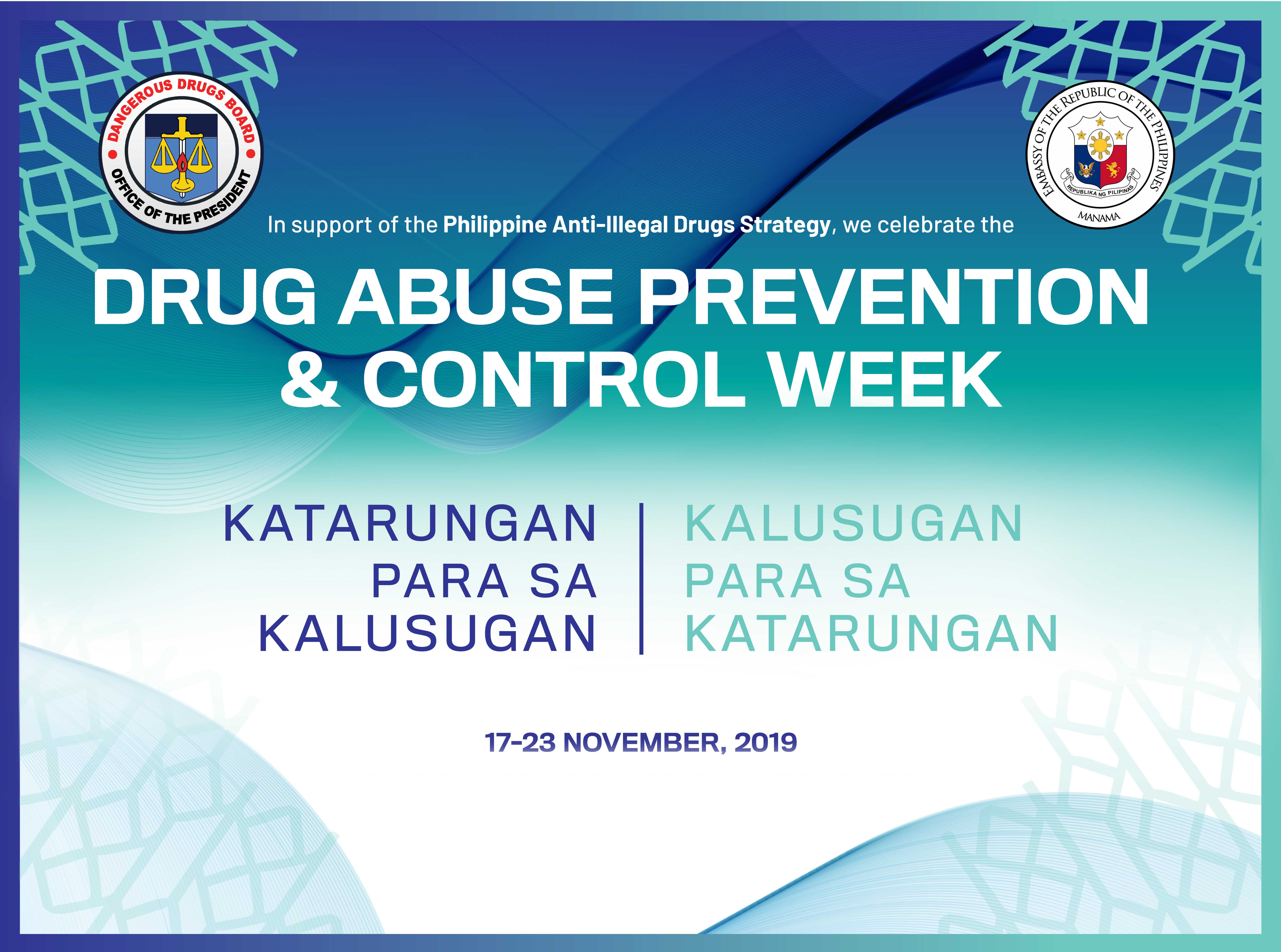 logo Drug abuse prevention control week