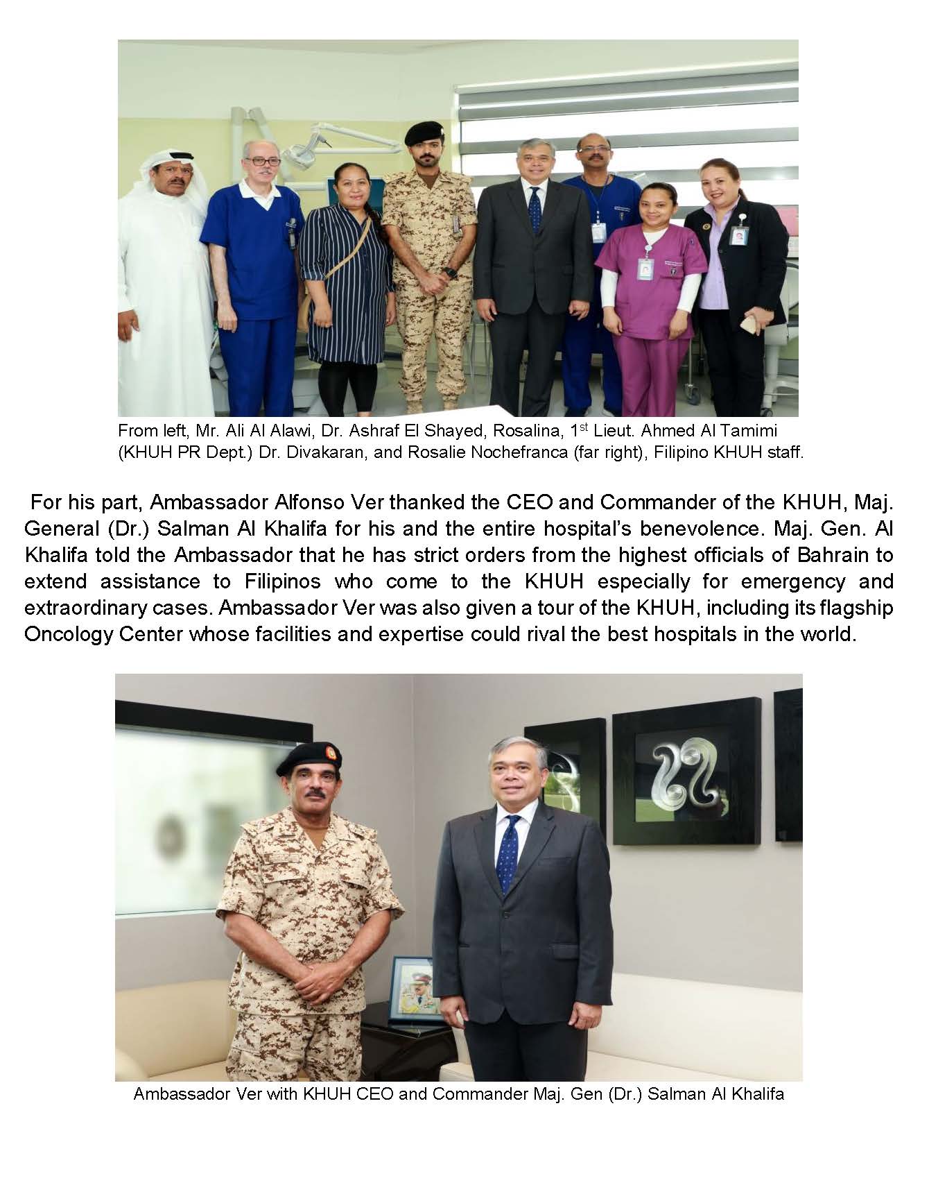 PR AAV 029 2019 PRESS RELEASE FILIPINA IS BENEFICIARY OF LANDMARK SURGERY IN BAHRAIN Page 2