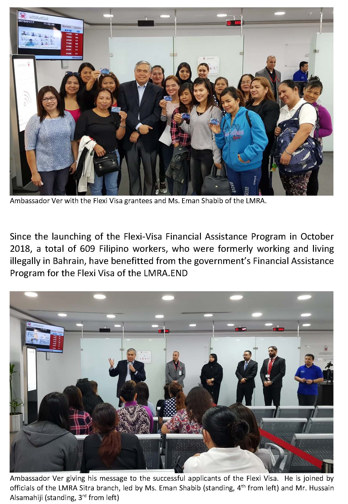 PR AAV 03 2019 MANAMA PE CONTINUES FLEXI VISA FINANCIAL ASSISTANCE PROGRAM FOR QUALIFIED FORMER HSWs Page 2
