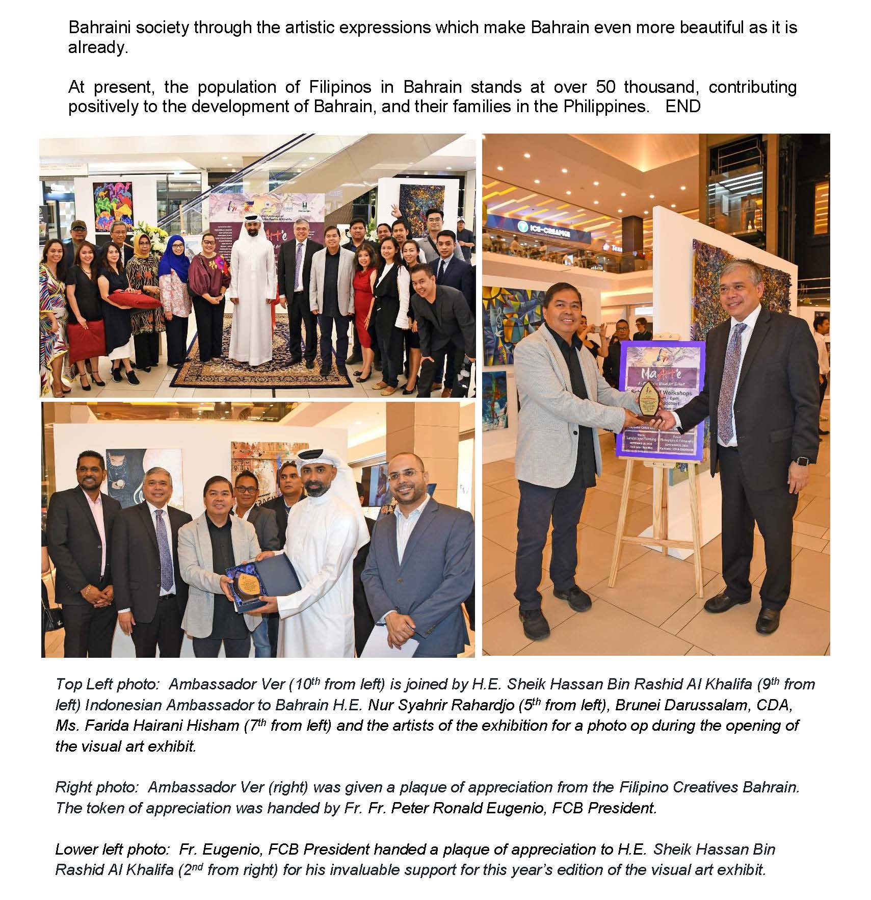 PR AAV 035 2019 Maarte Exhibitionan Filipino Visual Art Exhibit in Bahrain Page 2