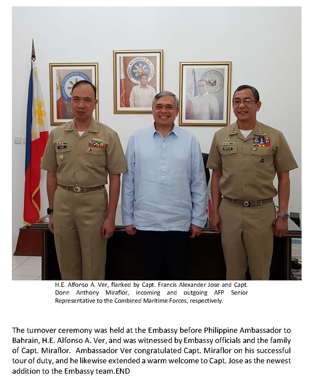 PR AAV 09 2019 TURNOVER OF POST OF THE AFP SENIOR NATIONAL REPRESENTATIVE Page 2