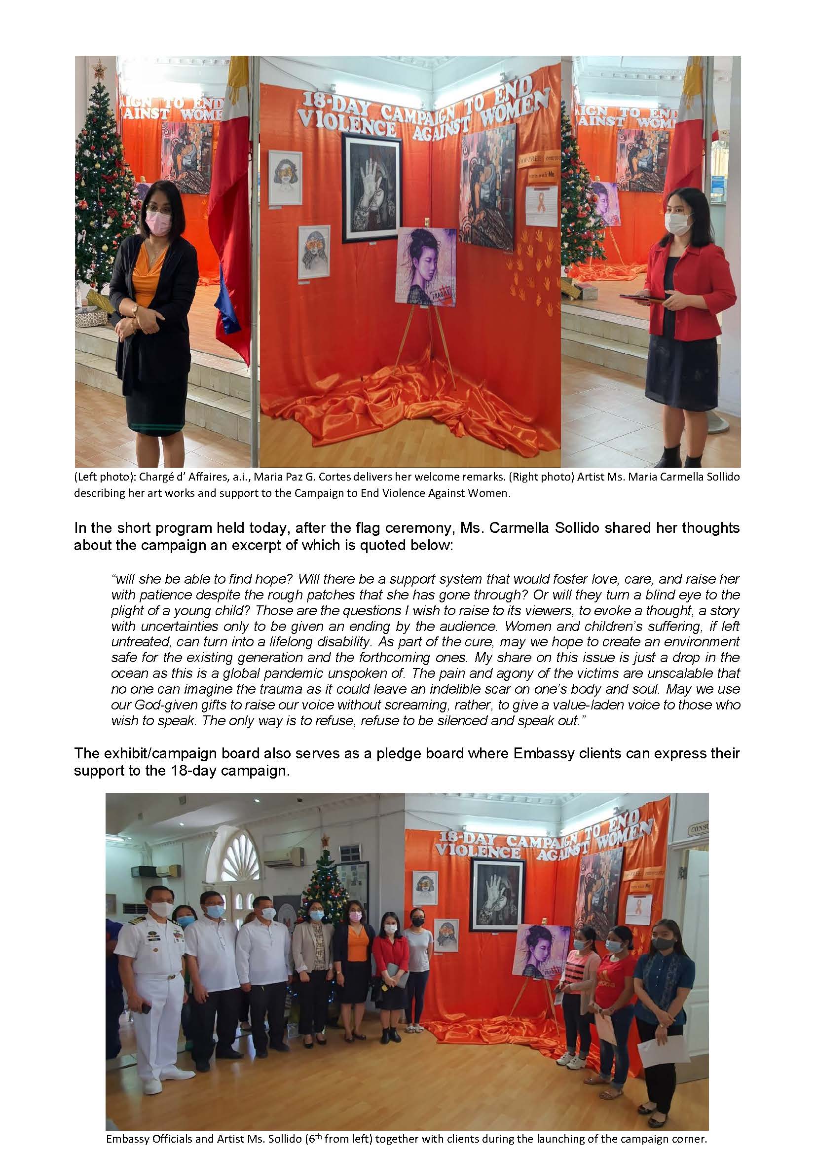 PR MPGC 039 2021 PHILIPPINE EMBASSY IN MANAMA KICKS OFF 18 DAY CAMPAIGN TO END VIOLENCE AGAINST WOMEN Page 2