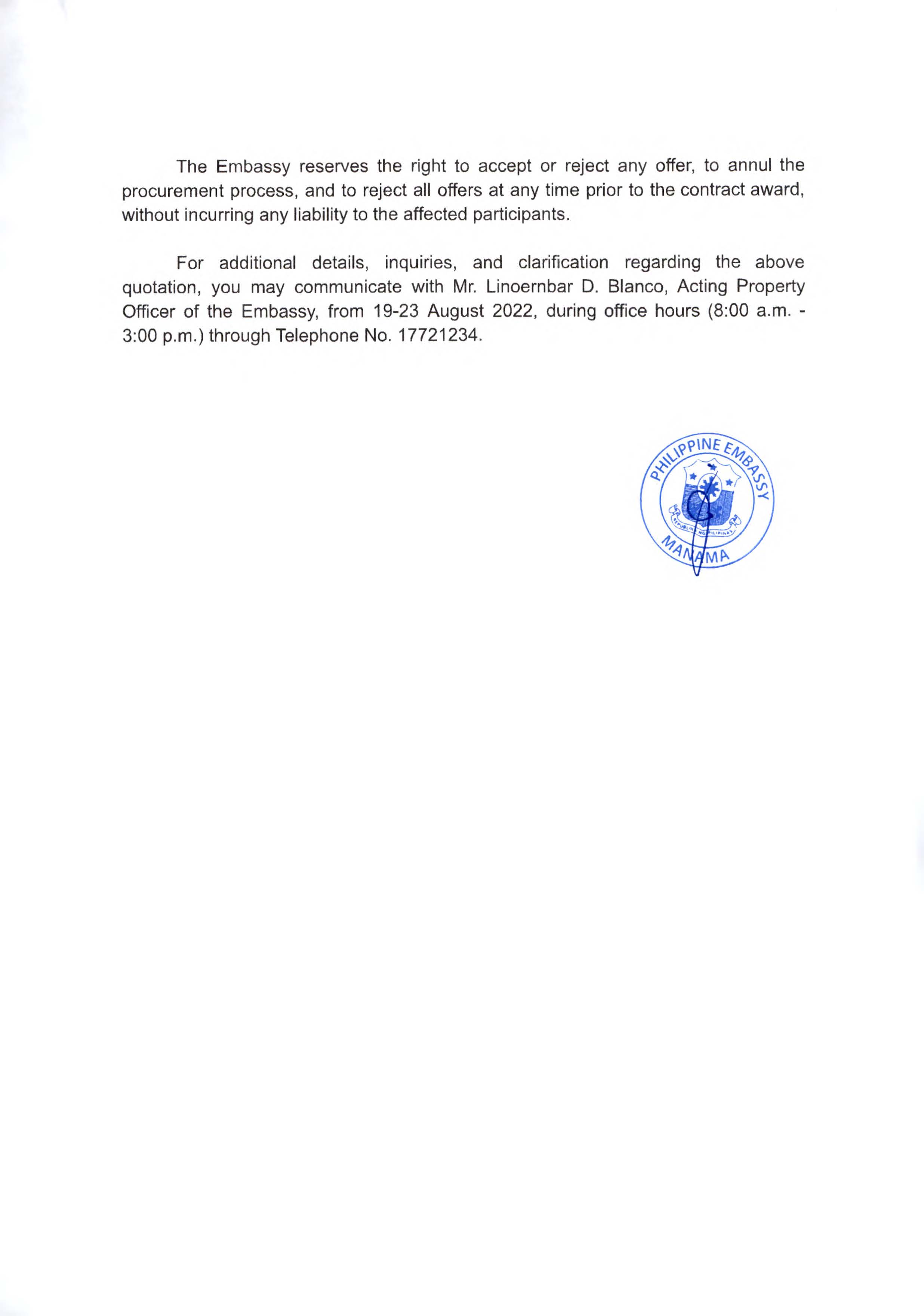 AJL 43 2022 Request Quotations for Procurement of One 1 Brand New Vehicle Page 2
