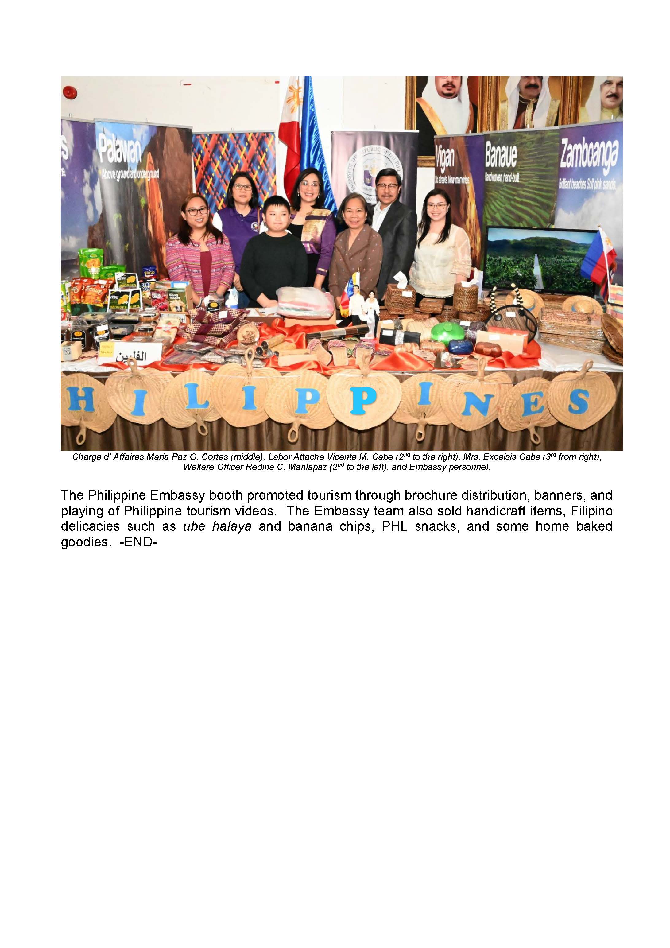 PR MPGC 17 2022 PHL EMBASSY IN MANAMA PARTICIPATES IN THE EMBASSIES INTERNATIONAL MARKET Page 2