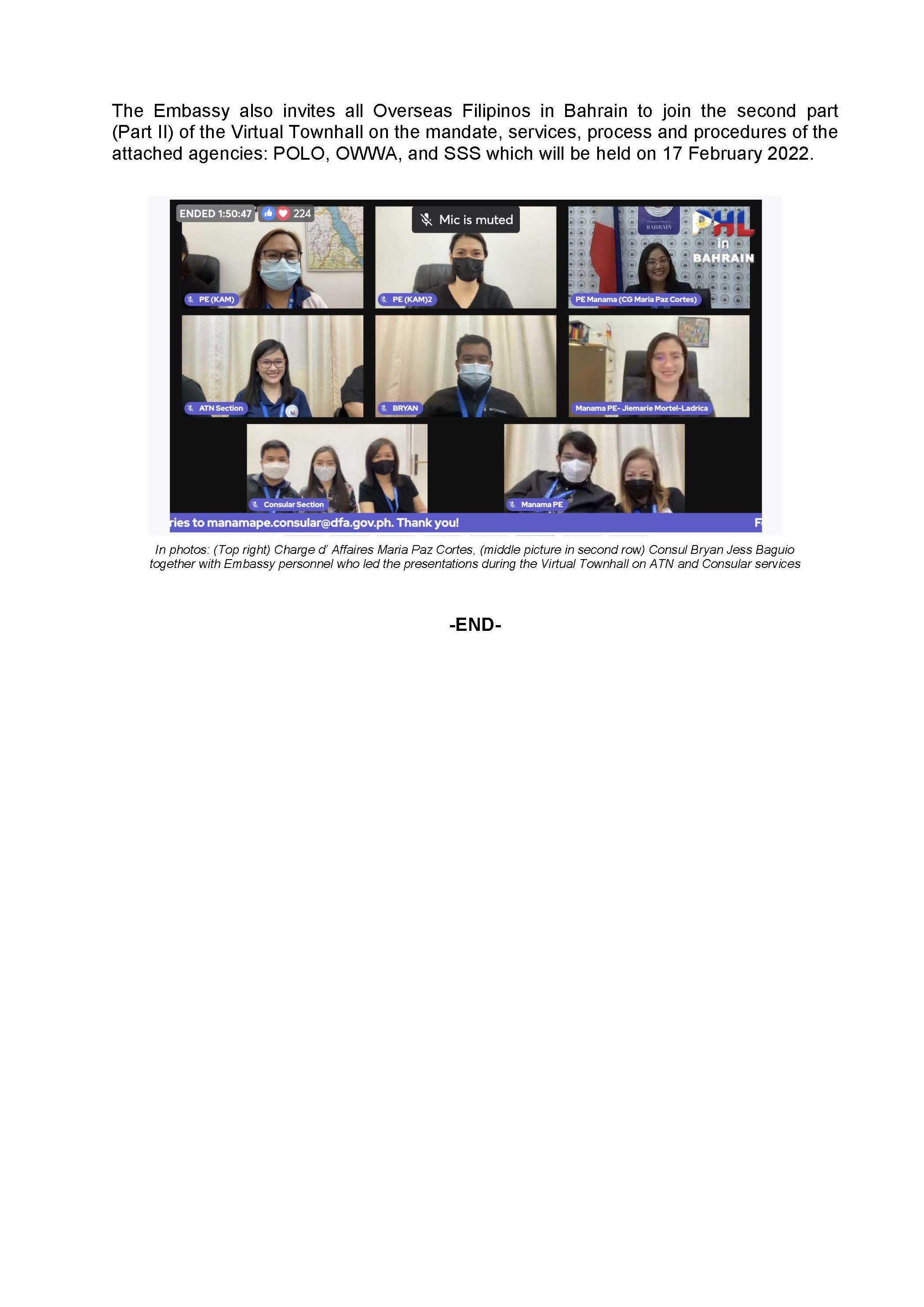 PR MPGC 8 2022 PHL EMBASSY IN MANAMA HOLDS A VIRTUAL TOWNHALL ON ATN AND CONSULAR SERVICES Page 3
