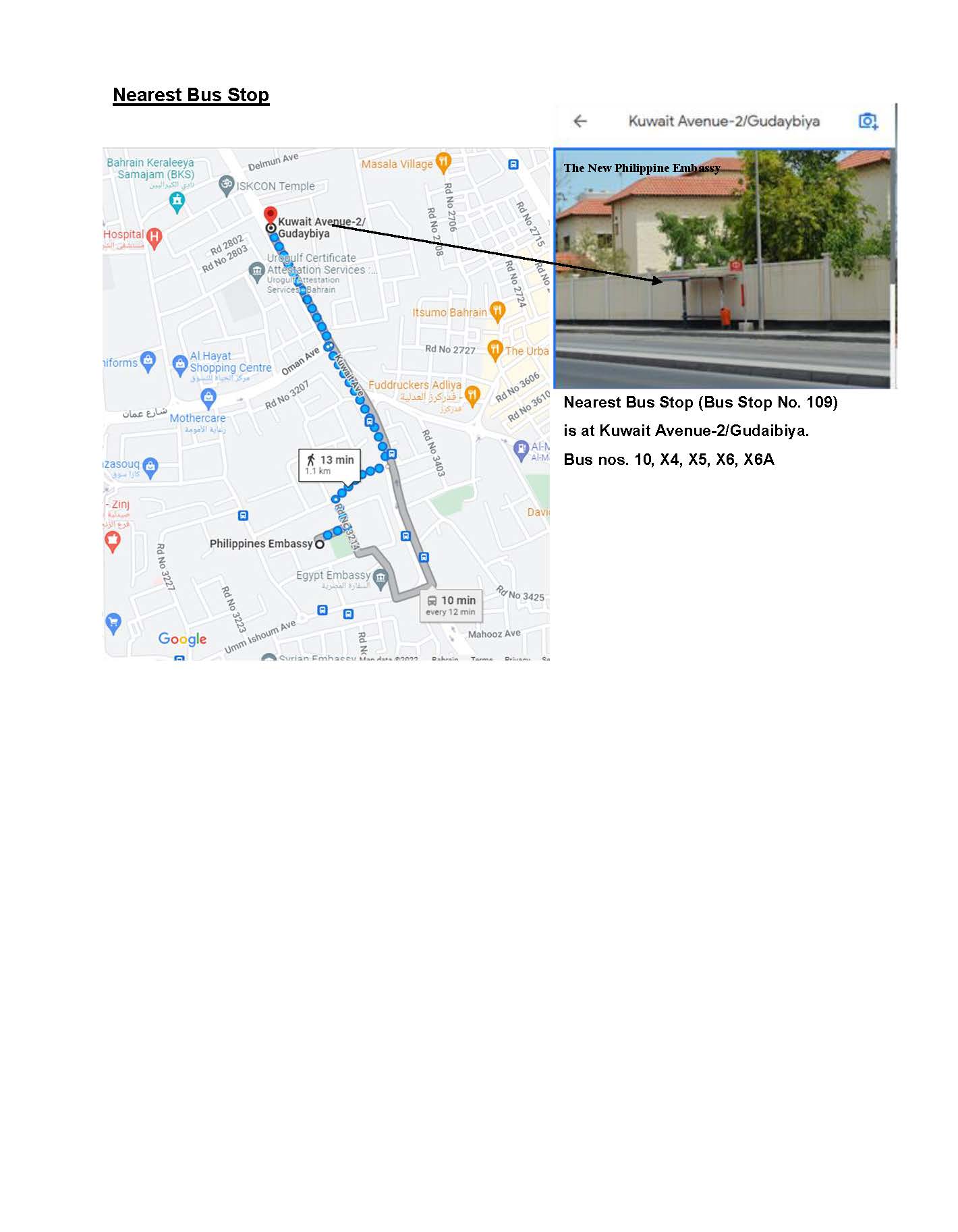 ADVISORY NO. AJL 12 2022 LOCATION AND MAP OF THE NEW ADDRESS OF THE PHILIPPINE EMBASSY Page 2