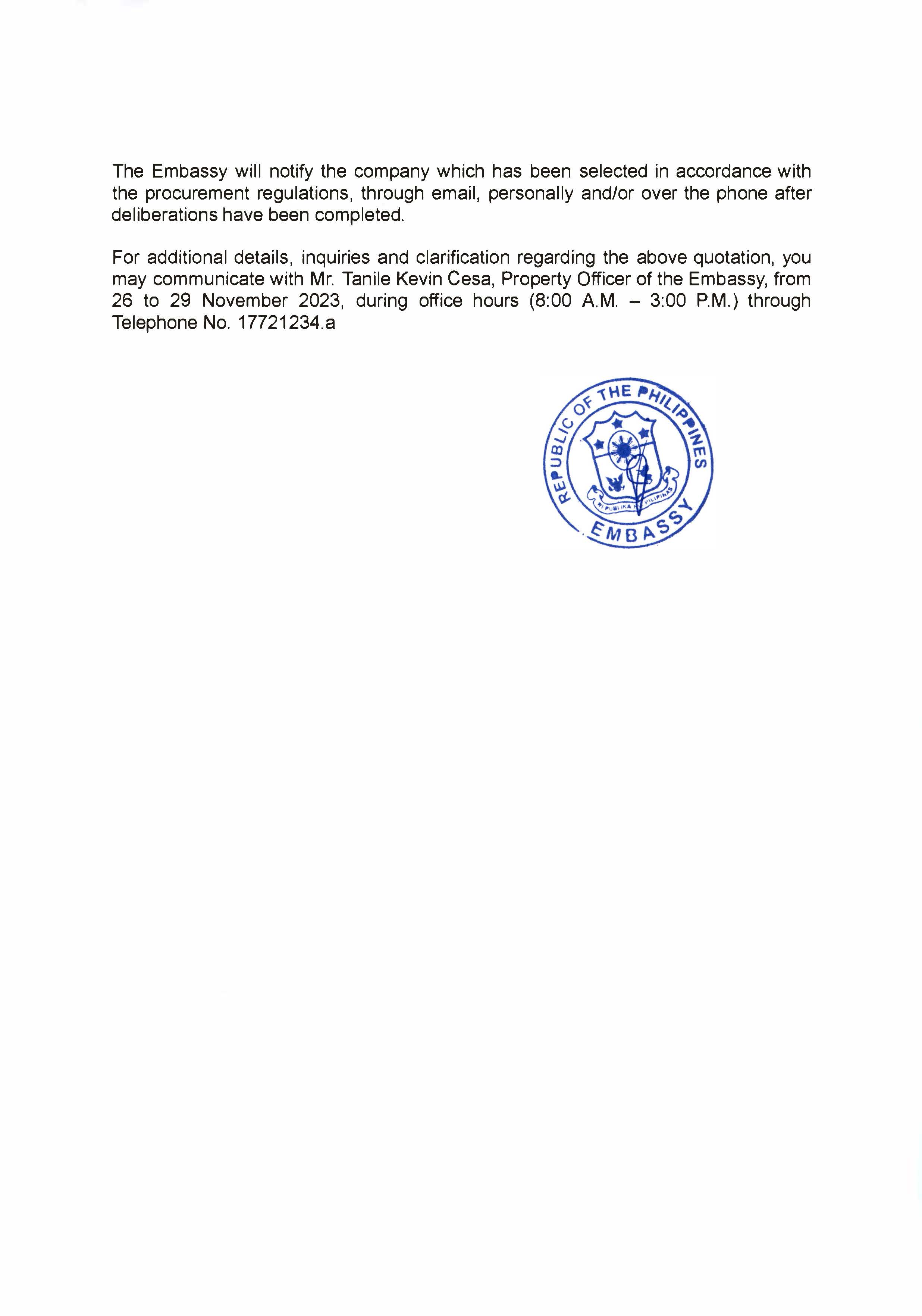 AJL 49 2023 Request for Quotations for the Procurement of Christmas Decorations Page 2