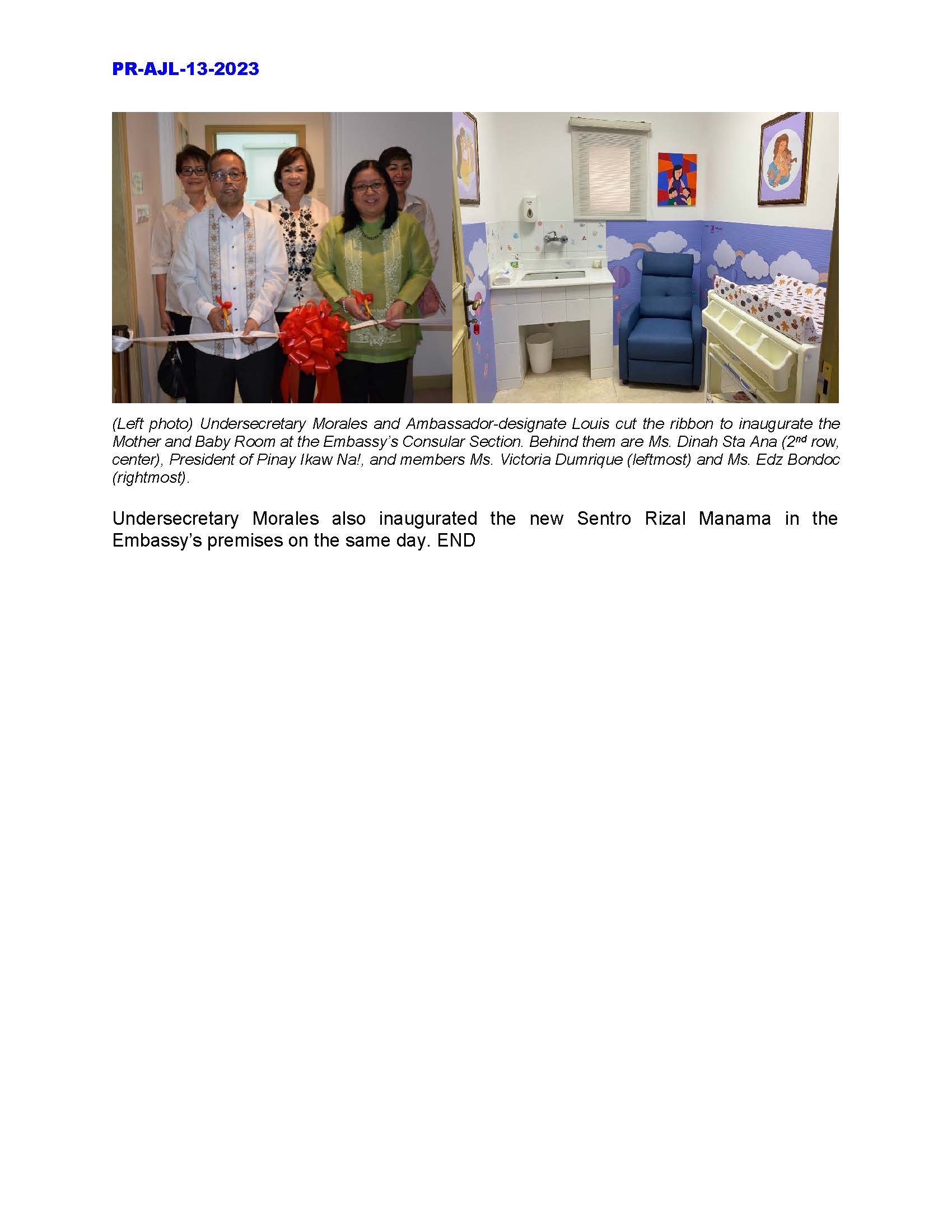 PR AJL 13 2023 DFA UNDERSECRETARY FOR ADMINISTRATION ANTONIO A. MORALES INAUGURATES NEW PHILIPPINE CHANCERY IN THE KINGDOM OF BAHRAIN ON 19 MARCH 2023 Page 3