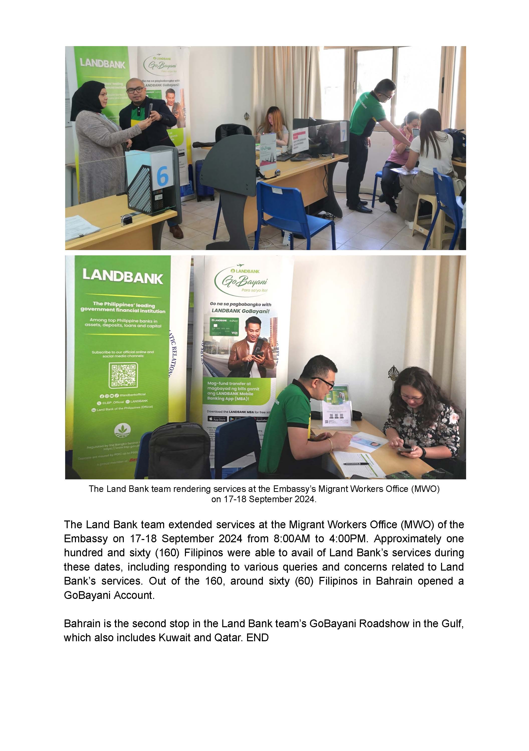 PR AJL 28 2024 PHILIPPINE EMBASSY FACILITATES CONDUCT OF LAND BANK OF THE PHILIPPINES GOBAYANI ROADSHOW IN THE KINGDOM OF BAHRAIN Page 3