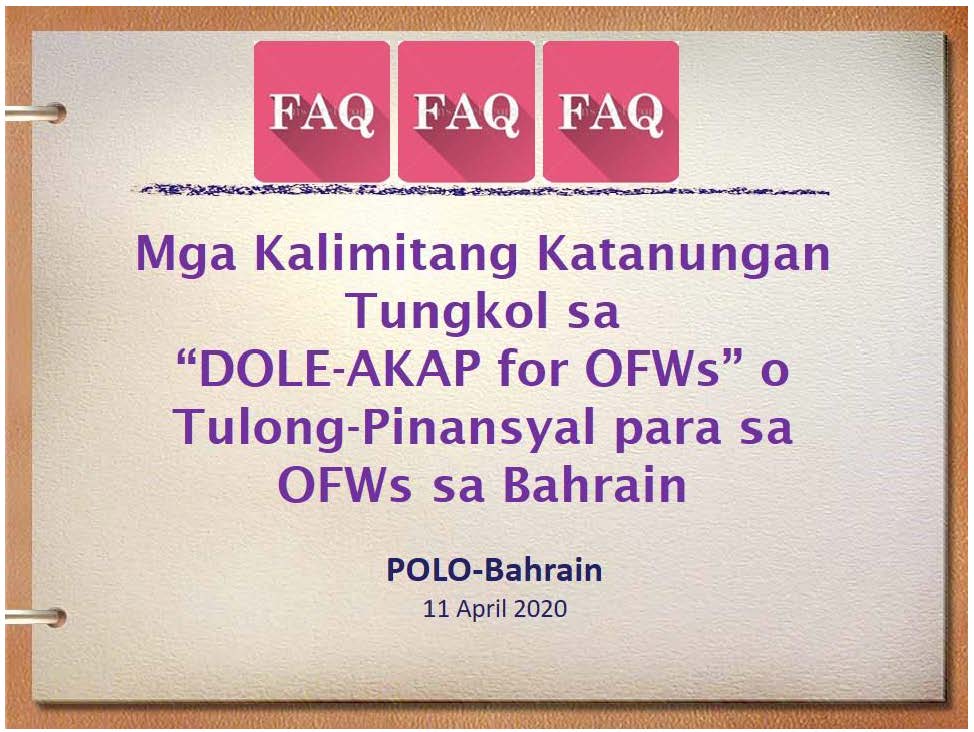 1 POLO BARAIN DOLE AKAP for OFWs