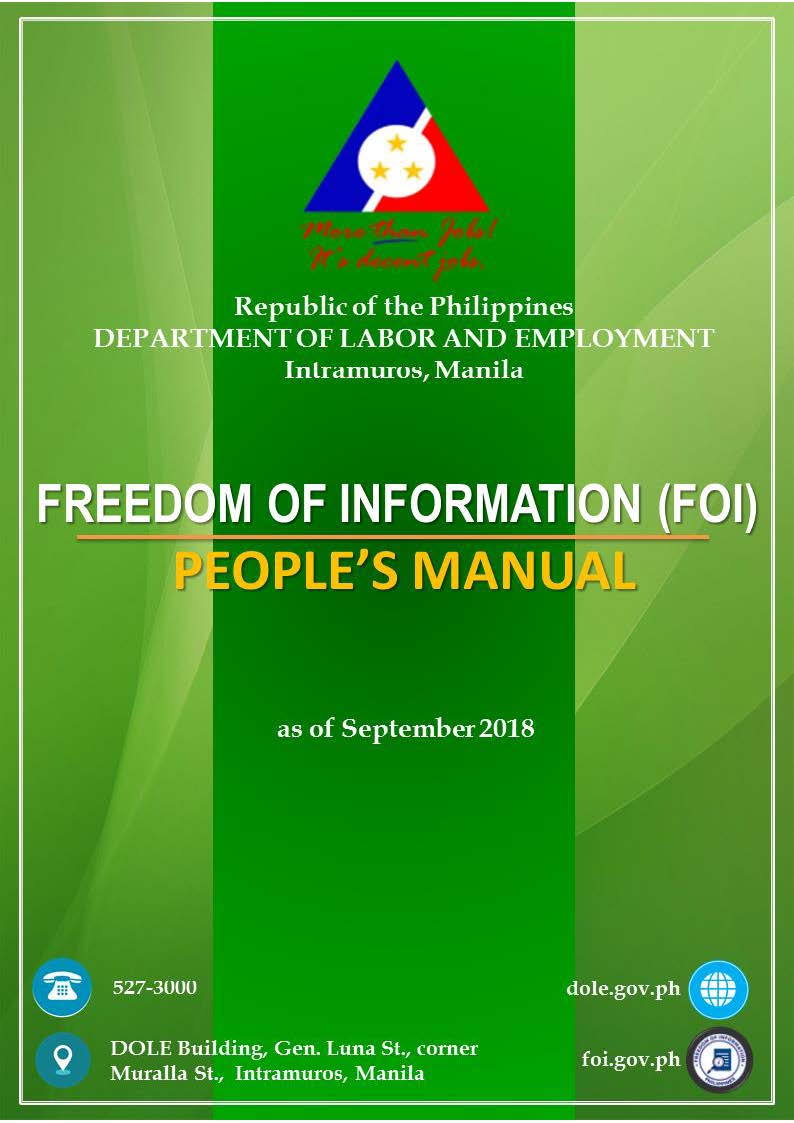 DOLE FOI Peoples Manual September 072018 1