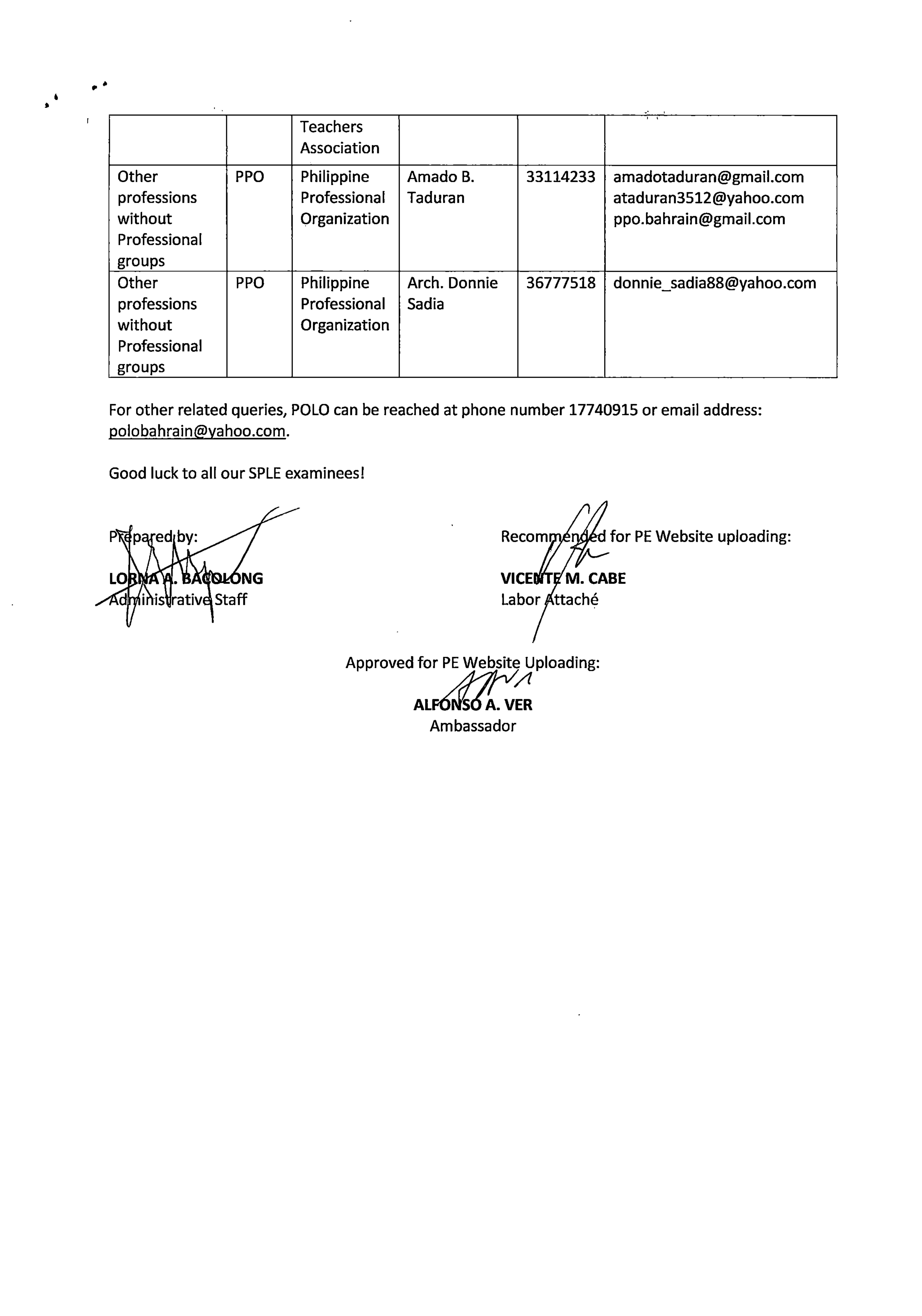  INFORMATION BULLETIN NO. AAV 031 2018 Page3