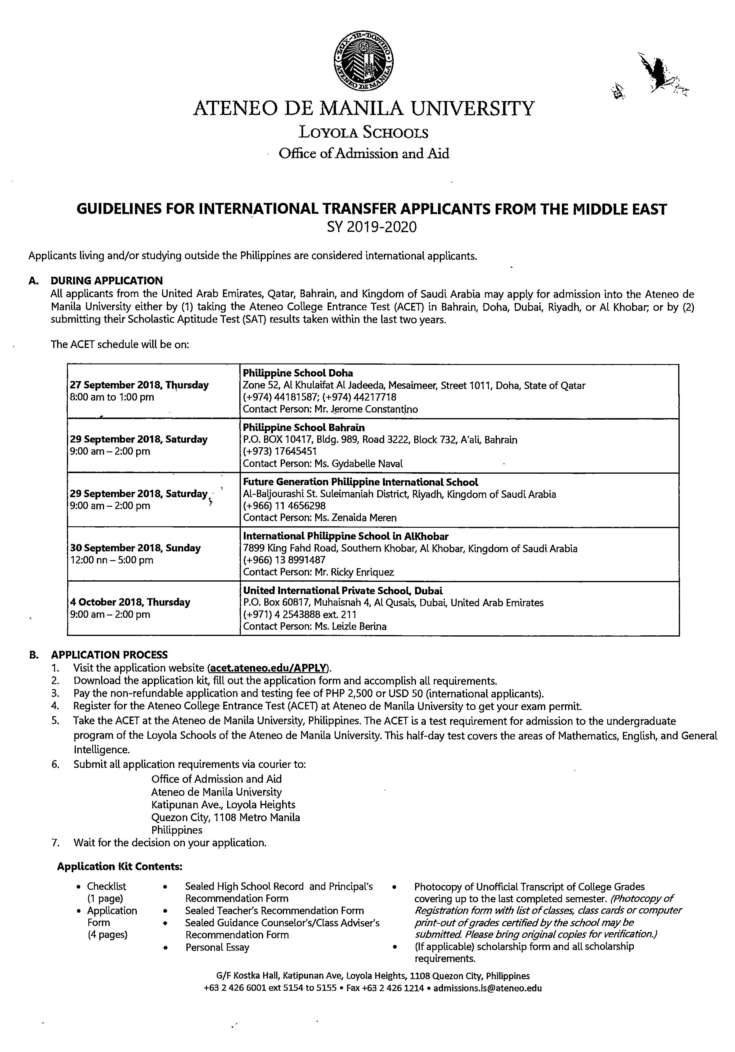 JRRA 038 2018 Ateneo de Manila admissoin ans Scholarship Application Page 2