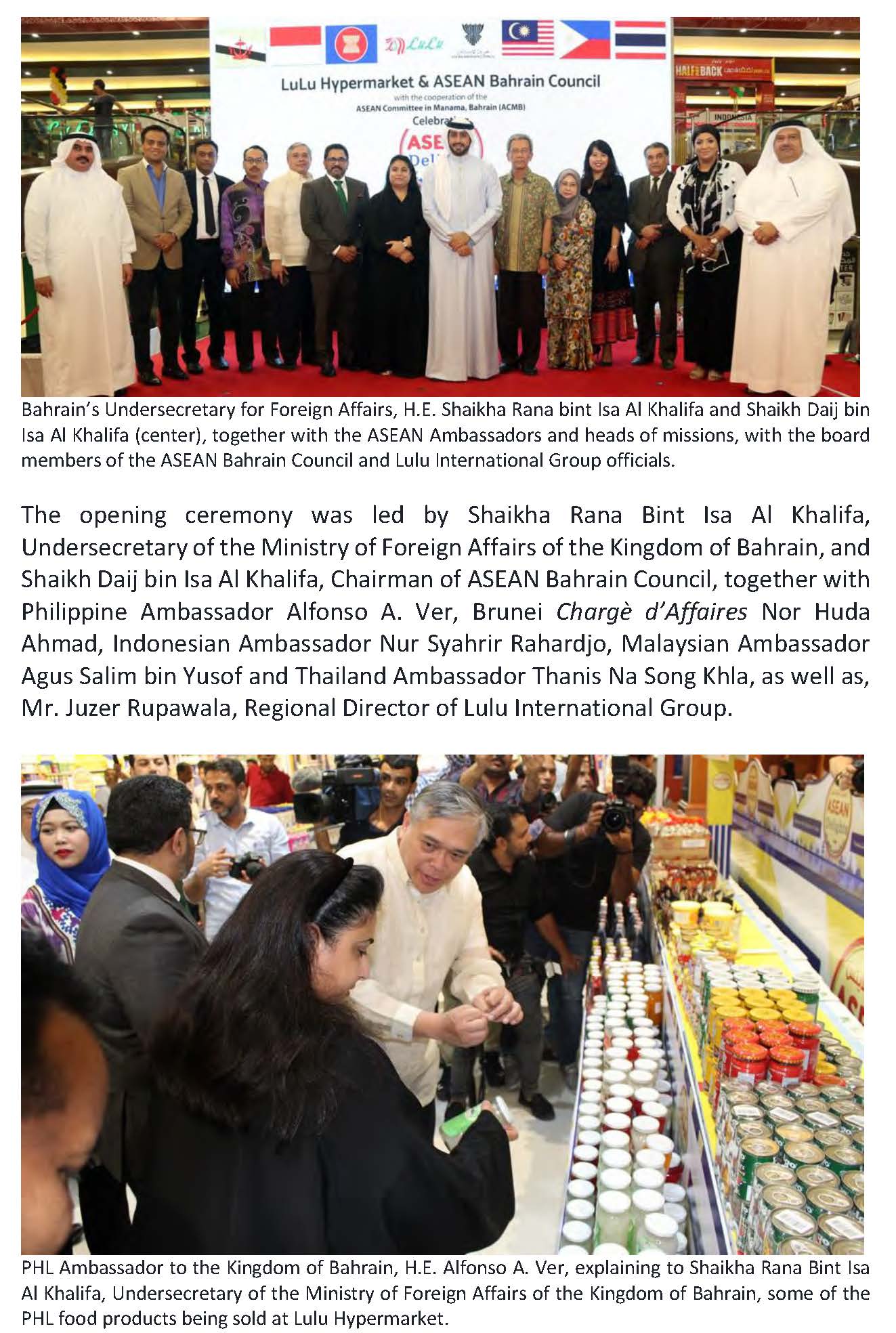 PR AAV 029 2018 Phil Embassy in ManamaBahrains Promotes Filipino Culture ans Cuisine at the ASEAN Delights Festival Page 2
