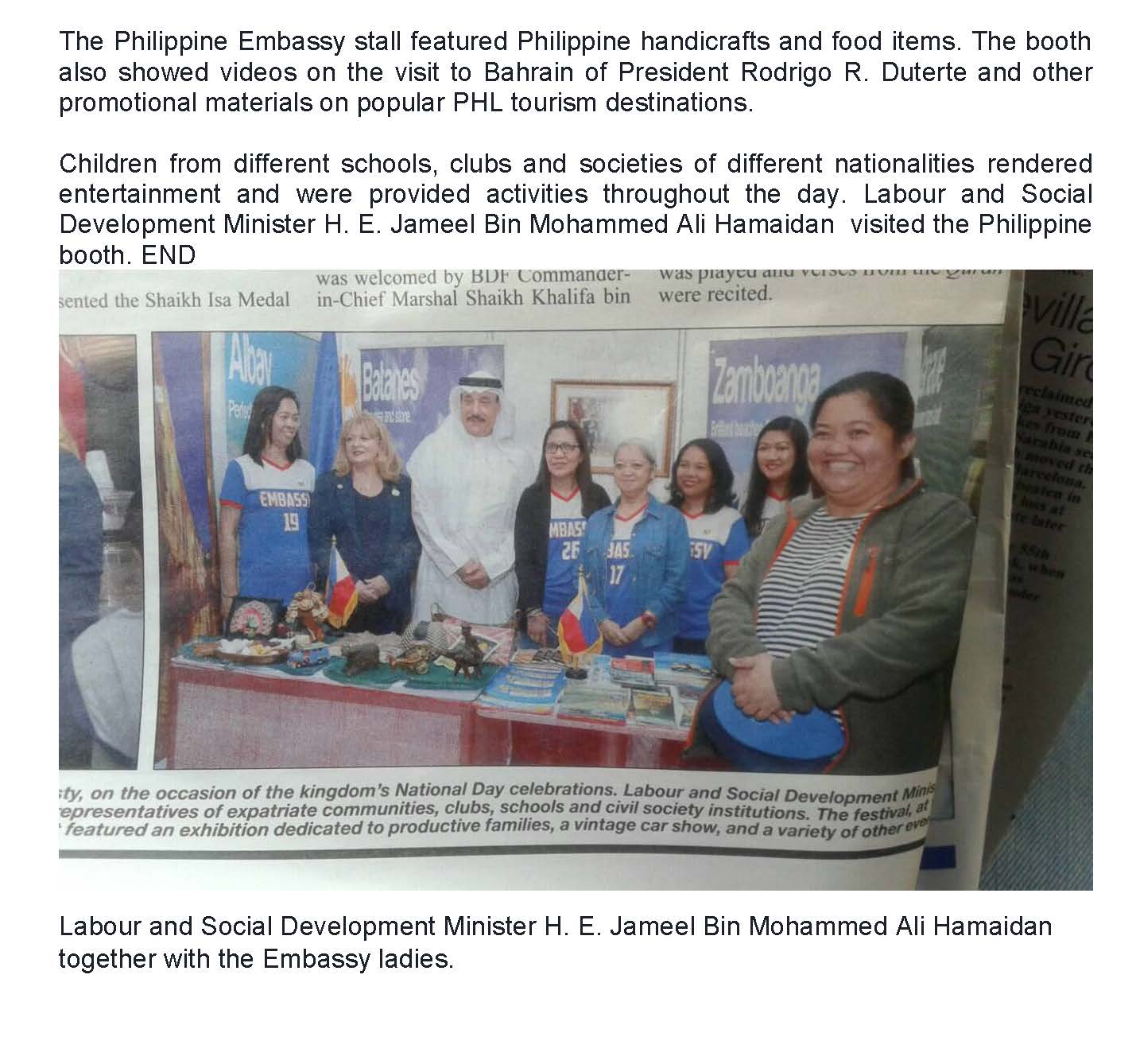 PR AAV 047 2018 THE PHILIPPINE EMBASSY JOIN IN THE CALEBRATION OF BAHRAIN NATIONAL DAY. Page 2