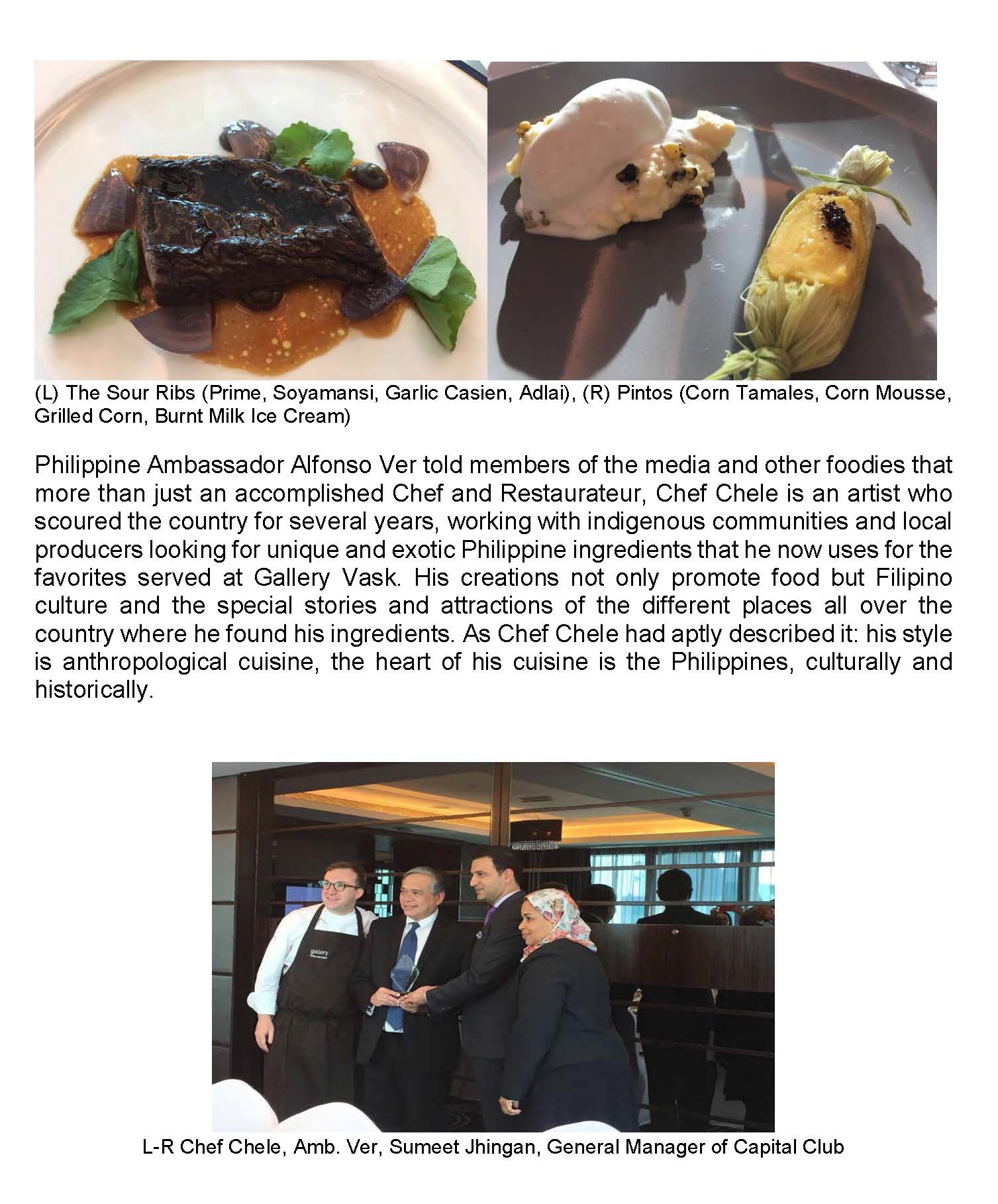 PR AAV 048 2017 PHILIPPINE BASED CHEF JOSE LUIS CHELE GONZALES FEATURES FILIPINO HAUTE CUSINE IN BAHRAIN Page 2